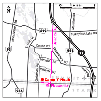 Map showing Y-Noah